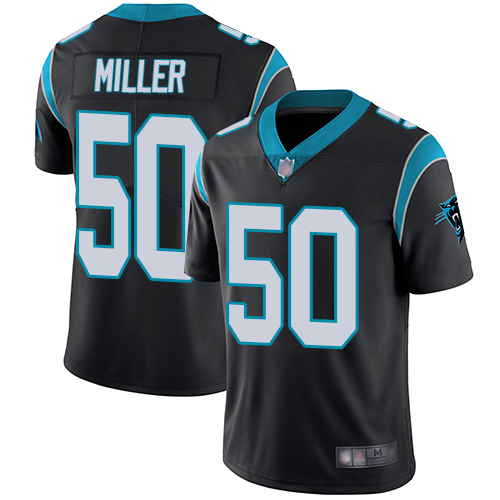 Carolina Panthers Limited Black Men Christian Miller Home Jersey NFL Football 50 Vapor Untouchable